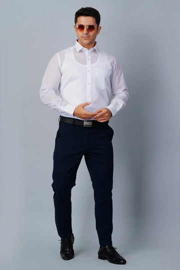 Allez France – DUKE | Men’s 100% European Linen White Shirt | Classic Formalwear | Regular Fit