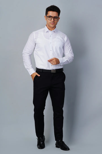 ALLEZ FRANCE – TEVY | Men’s Luxe Formal Shirt | Exquisite Egyptian Giza Cotton | Regular Fit | Full Sleeves