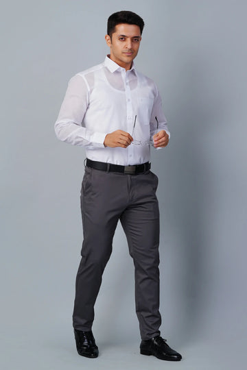 Allez France – FYNN | Men’s 100% European Linen White Shirt | Premium Formalwear | Regular Fit