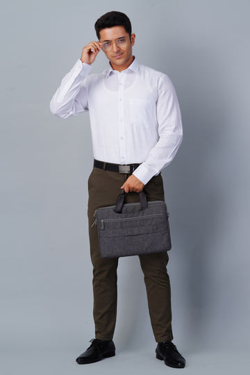 Allez France – LARZ | Men’s 100% European Linen White Shirt | Refined Formalwear | Regular Fit