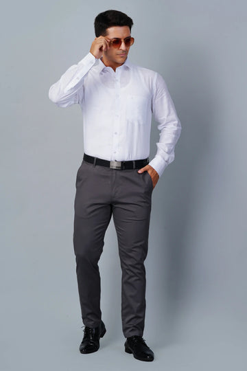 Allez France – TYUS | Men’s 100% European Linen White Shirt | Premium Formalwear | Regular Fit