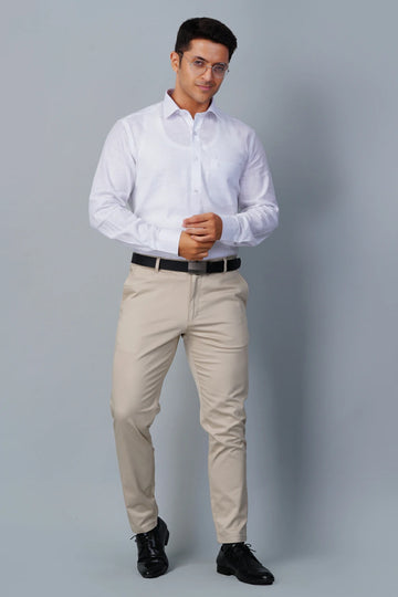 Allez France – XOXO | Men’s 100% European Linen White Shirt | Luxury Formalwear | Regular Fit