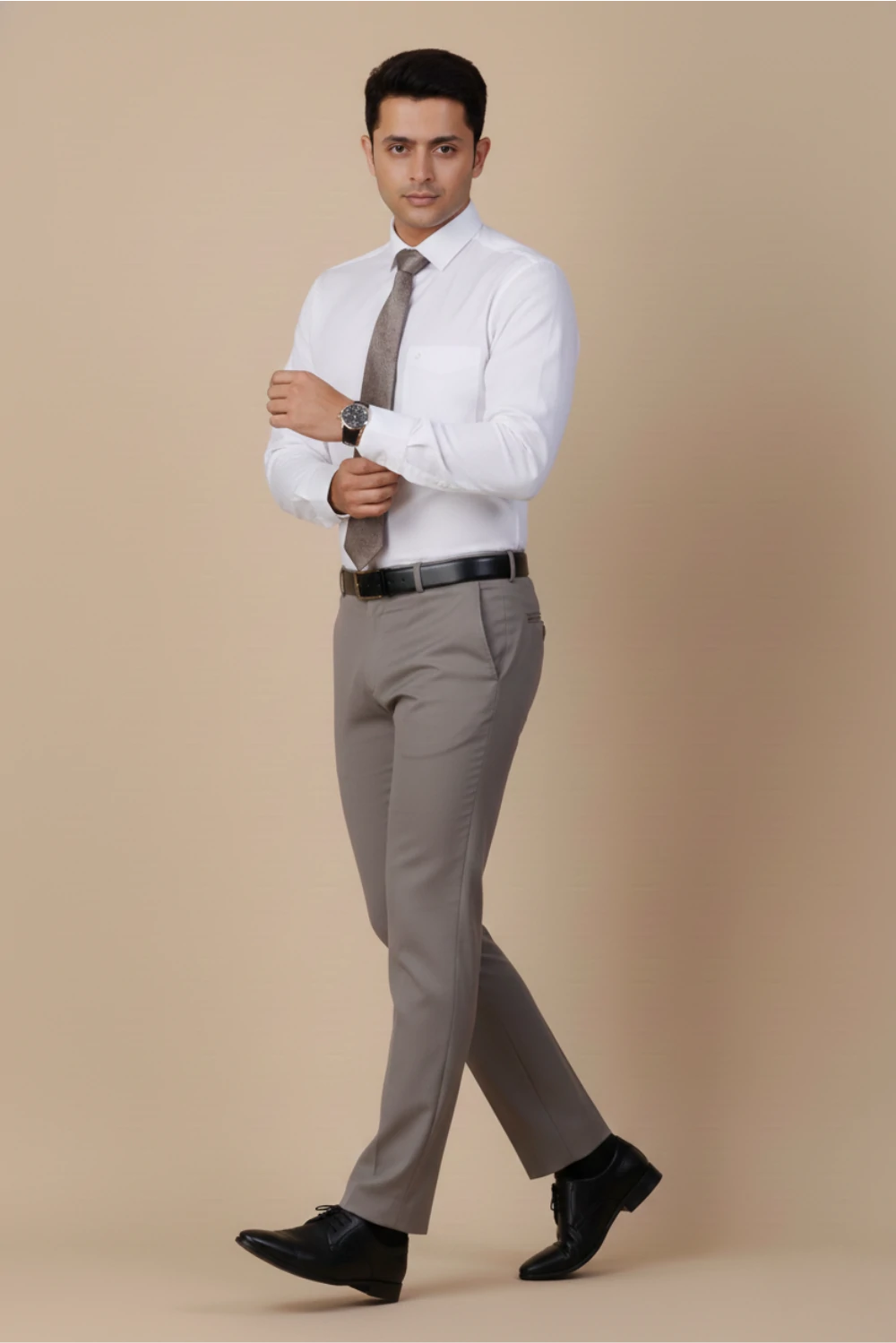 Allez France – ZURI | Men’s White Linen–Cotton Blend Shirt | Luxury Formalwear | Regular Fit