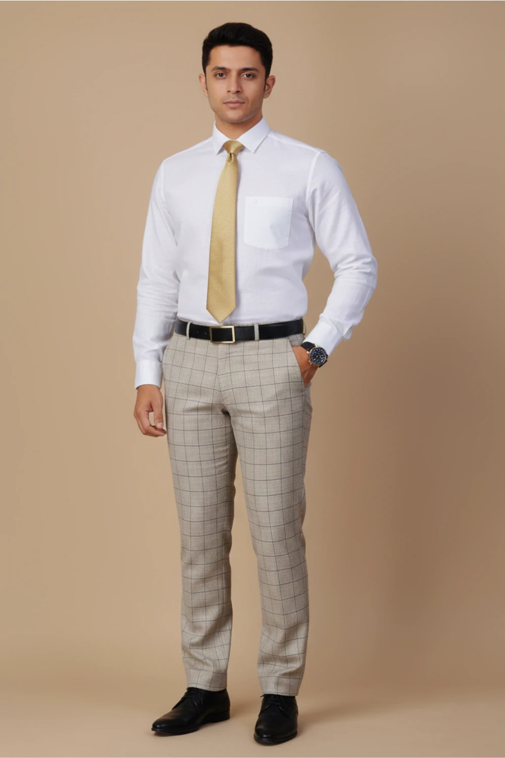 Allez France – FYNN | Men’s 100% European Linen White Shirt | Premium Formalwear | Regular Fit