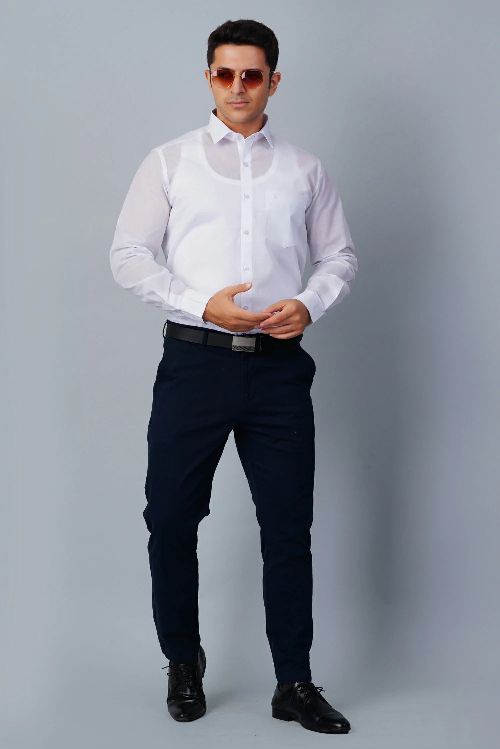 Allez France – DUKE | Men’s 100% European Linen White Shirt | Classic Formalwear | Regular Fit