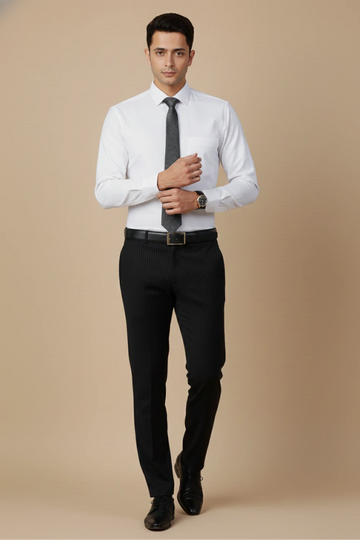 Allez France Arzler –  White Cotton Shirt | Custom Fit | Full Sleeves