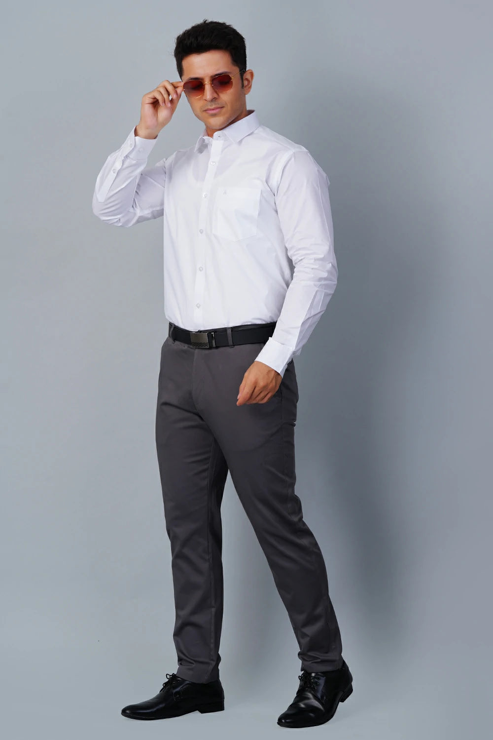 ALLEZ FRANCE – NAAZ | Men’s Elegant Formal Shirt | Fine Egyptian Giza Cotton | Regular Fit | Full Sleeves