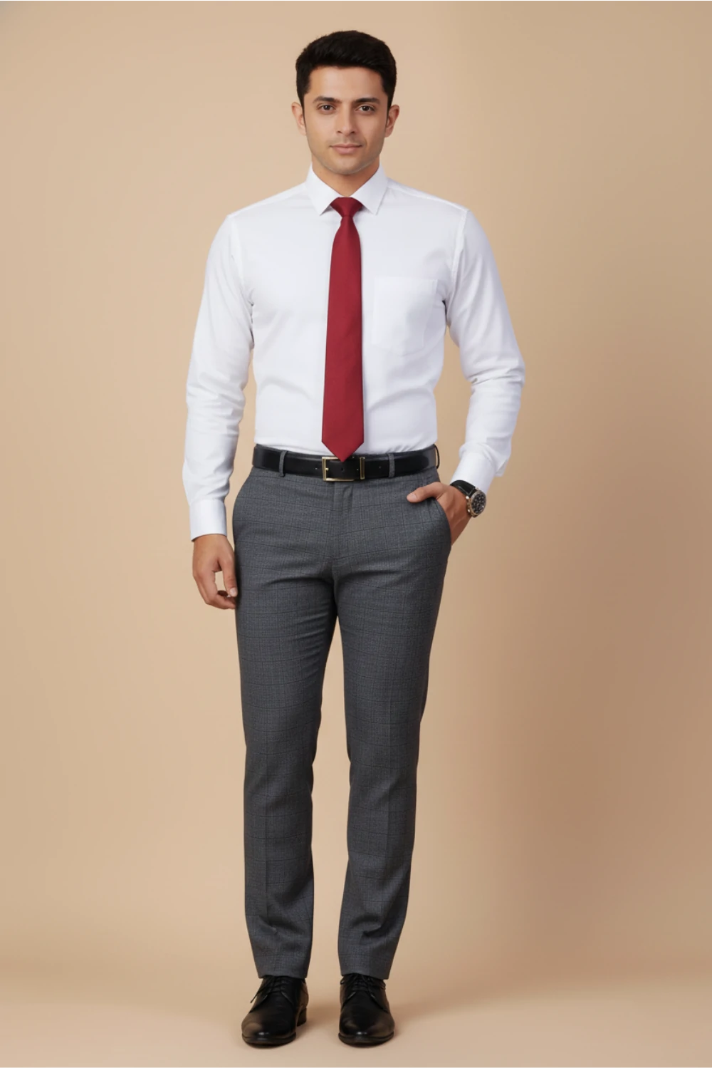 ALLEZ FRANCE – GLAD | Men’s Classic Formal Shirt | Made with Egyptian Giza Cotton | Regular Fit | Full Sleeves