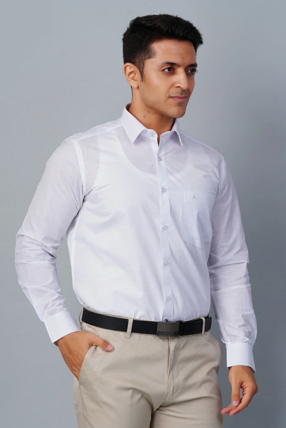 ALLEZ FRANCE – LUIZ | Men’s Modern Formal Shirt | Elegant Egyptian Giza Cotton | Regular Fit | Full Sleeves