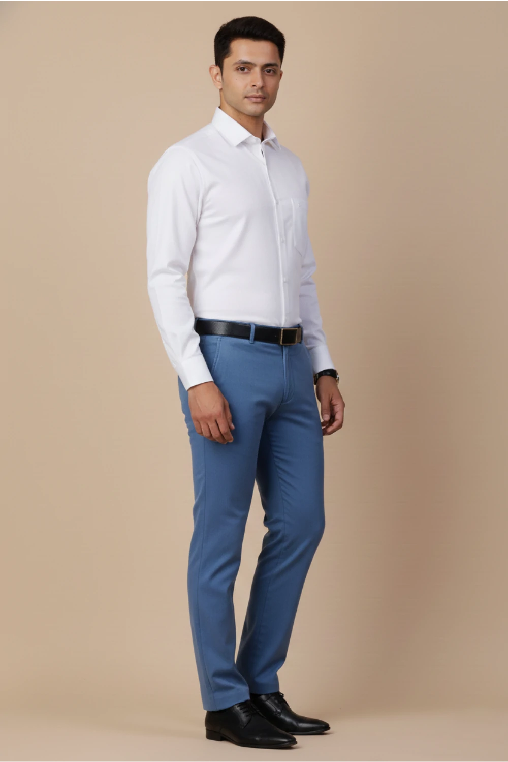 Allez France Candlo – White Cotton Shirt | Custom Fit | Full Sleeves
