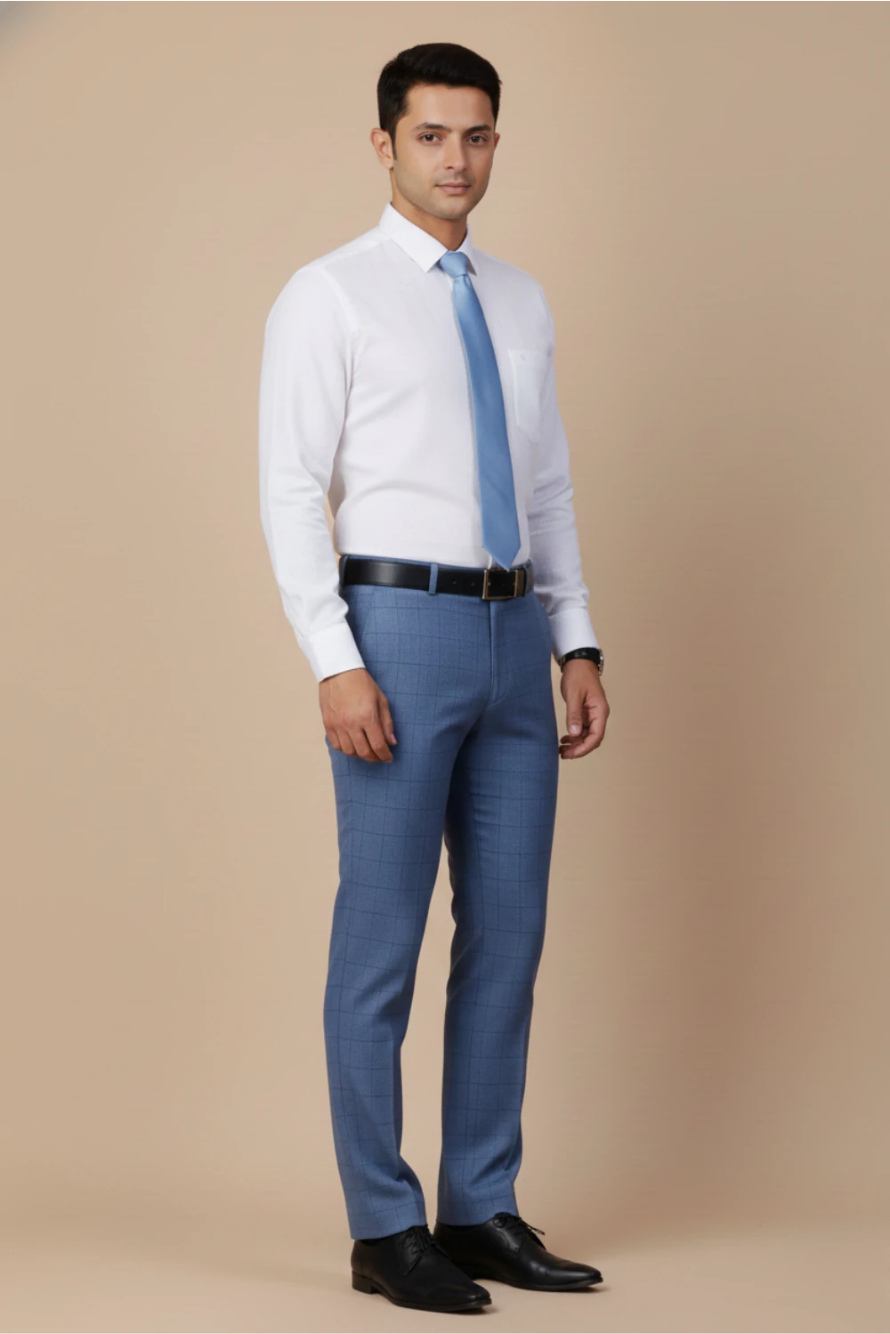 Allez France – ALBA | Men’s White Linen–Cotton Blend Shirt | Premium Formalwear | Regular Fit