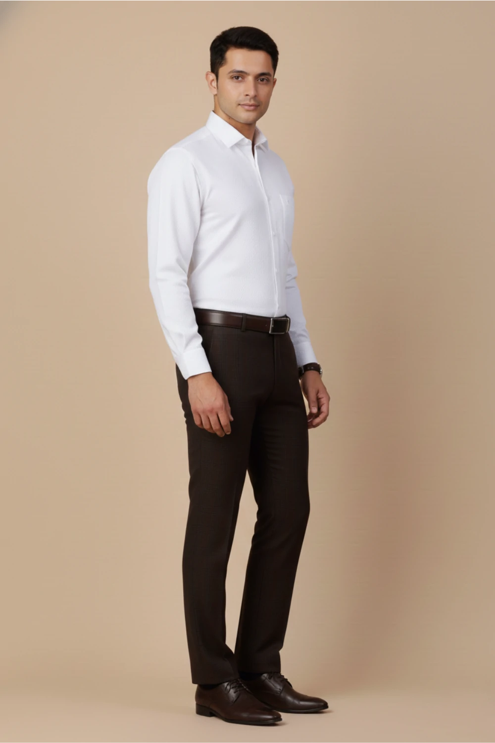 Allez France Auxmon – White Cotton Shirt | Custom Fit | Full Sleeves