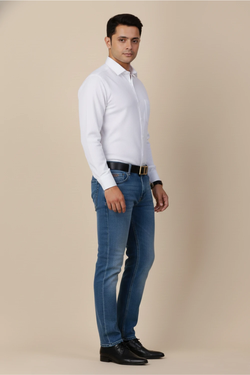 Allez France Warlon   – White Cotton Shirt | Custom Fit | Full Sleeves