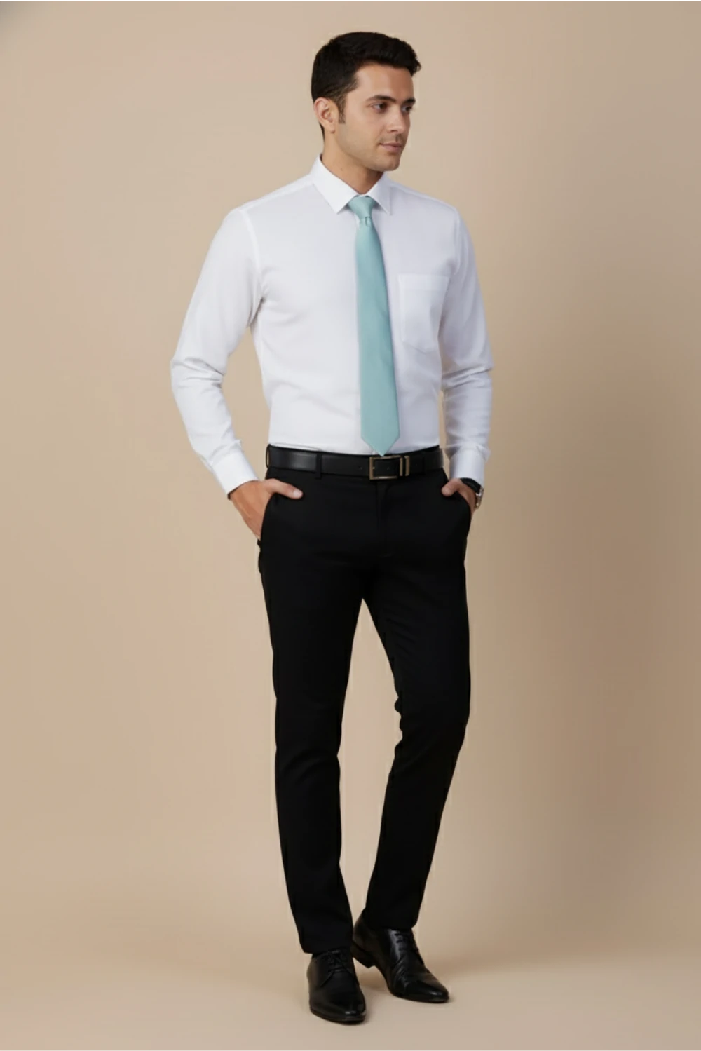 Allez France Wexmar – White Opal Soft Cotton-Rich Shirt | Custom Fit | Full Sleeves