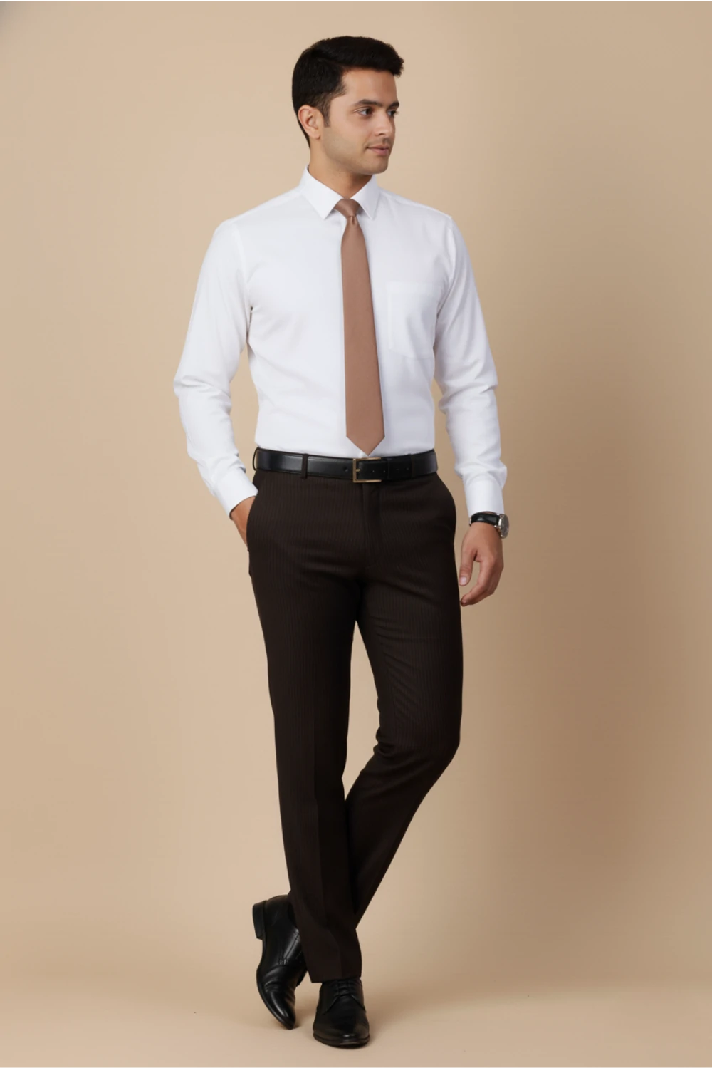 Allez France Lavero – Radiant Giza Cotton Shirt | Custom Fit | Full Sleeves