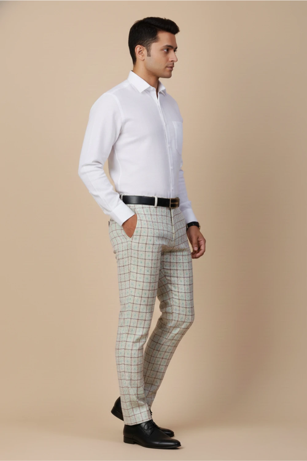 Allez France Vorzia – White Linen–Cotton Blend Shirt