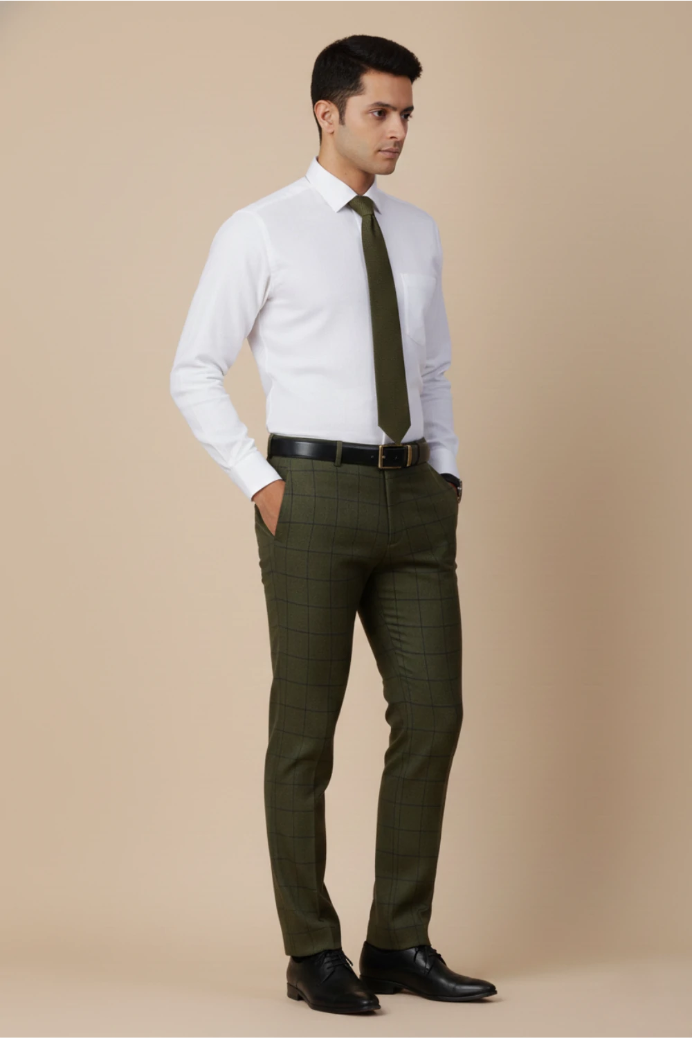 Allez France – VOVA | Men’s White Linen–Cotton Blend Shirt | Premium Formalwear | Regular Fit