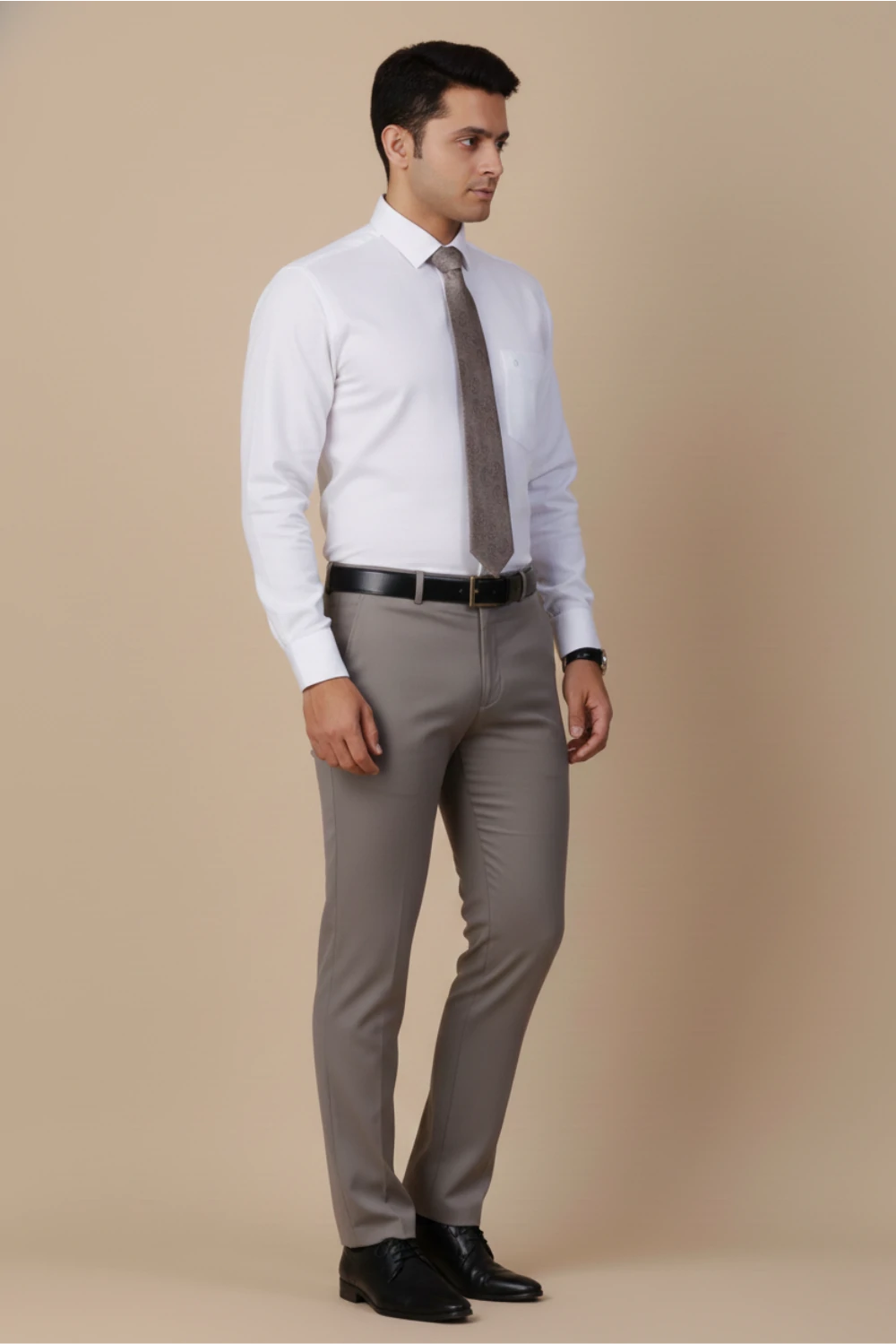 Allez France – ZURI | Men’s White Linen–Cotton Blend Shirt | Luxury Formalwear | Regular Fit