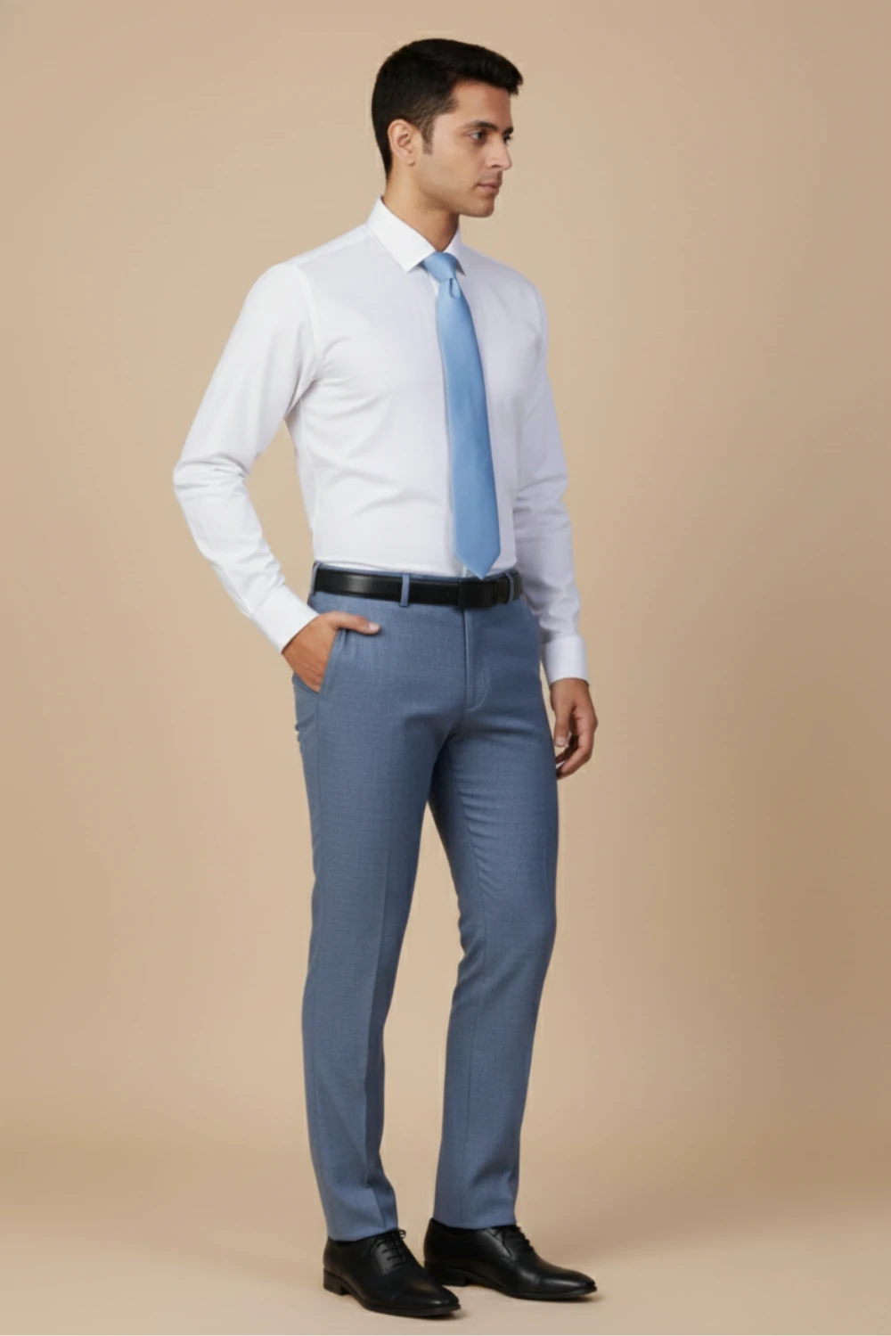 ALLEZ FRANCE - RAZO | Men’s White Formal Shirt | Regular Fit | Full Sleeves | 100% Premium Cotton