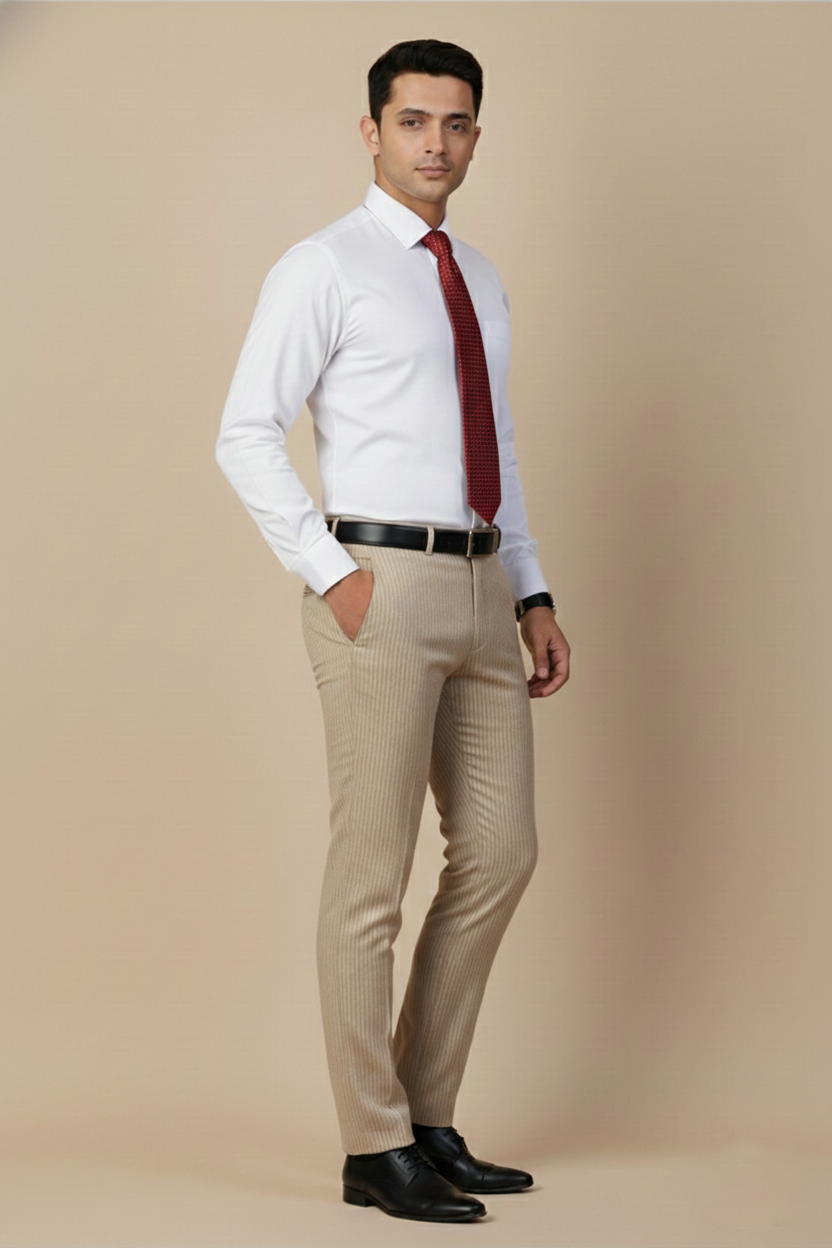 Allez France Megnor – White Cotton Shirt | Custom Fit | Full Sleeves