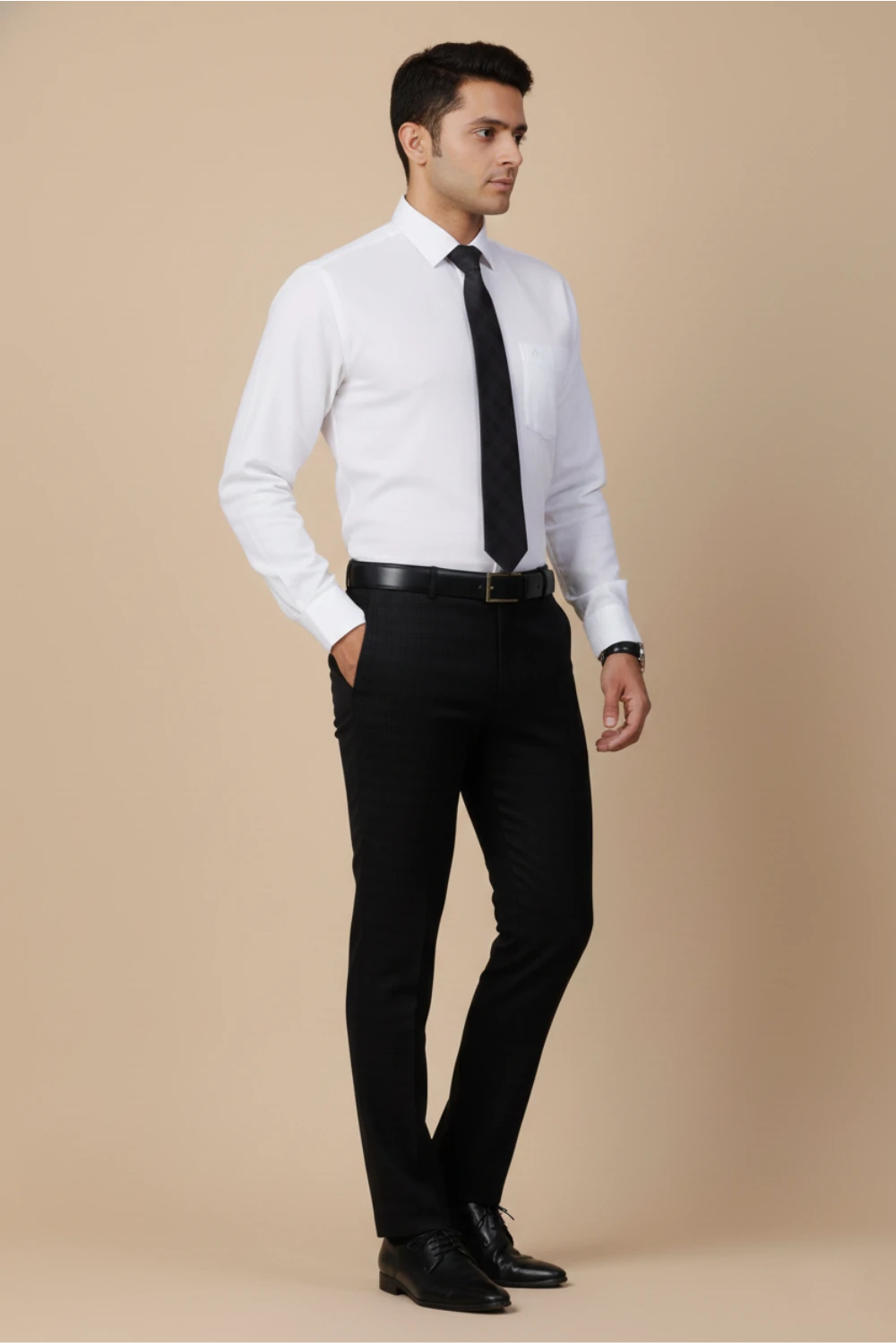 Allez France Corlis – White Linen–Cotton Blend Shirt