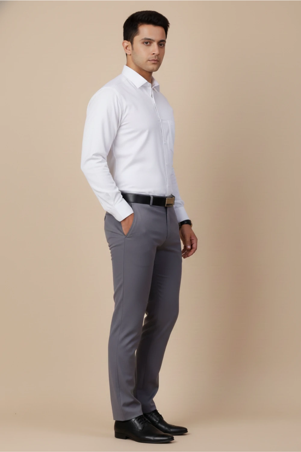 Allez France Mordon – White Noble Soft Cotton-Rich Shirt | Custom Fit | Full Sleeves