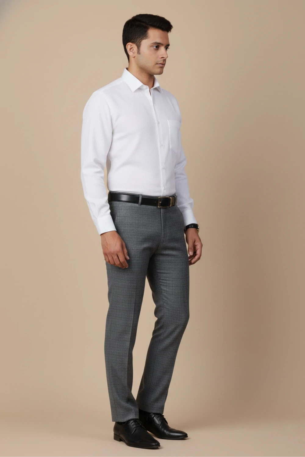 ALLEZ FRANCE – ELMO | Men’s White Formal Shirt | Regular Fit | Full Sleeves | 100% Premium Cotton