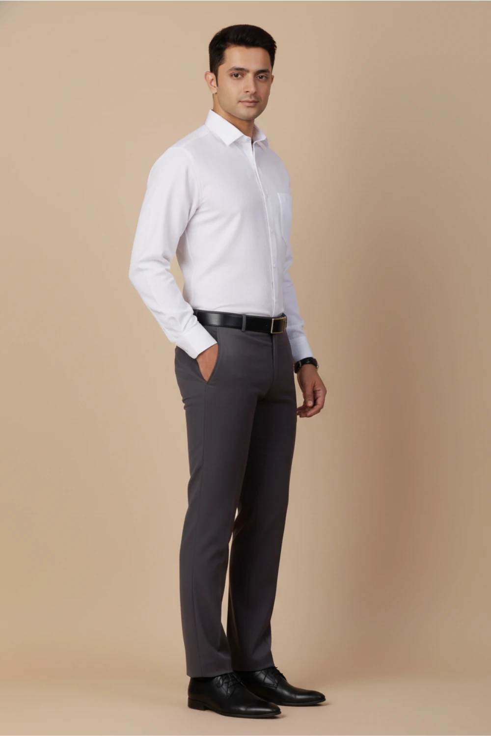 Allez France Arzeno – White Deep-Soft Cotton-Rich Shirt | Custom Fit | Full Sleeves