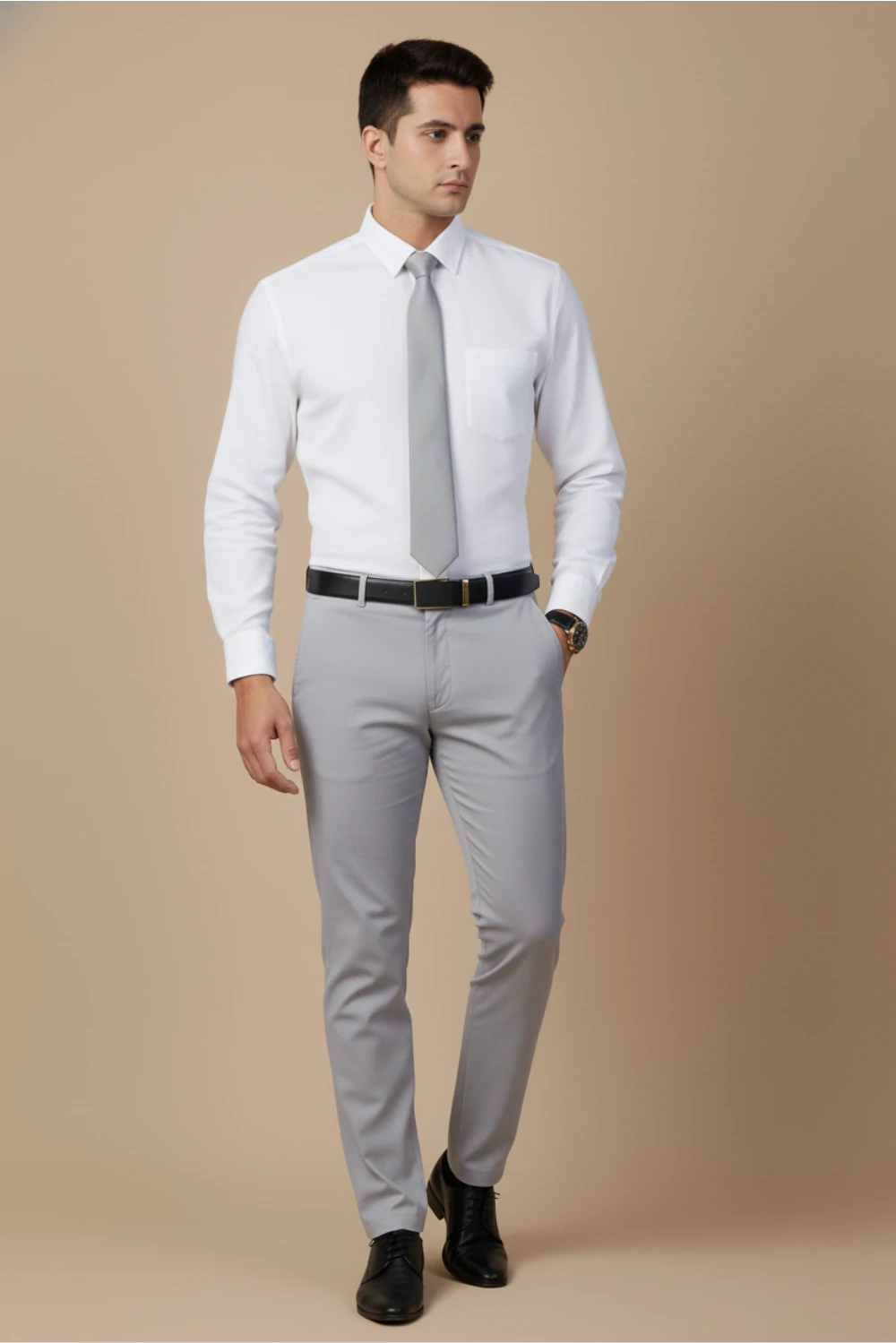 Allez France Leonor – White Prime Soft Cotton-Rich Shirt | Custom Fit | Full Sleeves