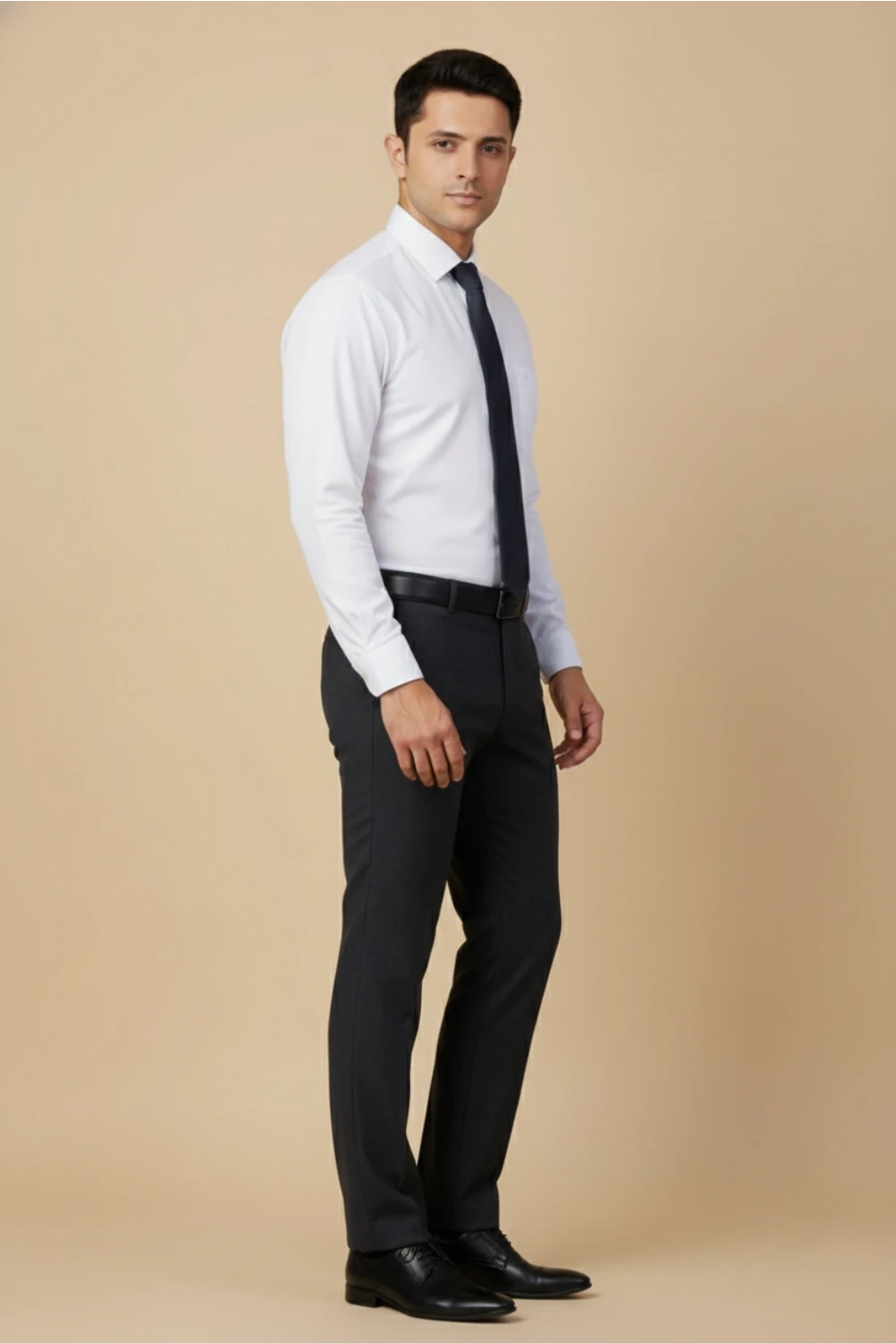 ALLEZ FRANCE - CATO | Men’s White Formal Shirt | Regular Fit | Full Sleeves | 100% Premium Cotton