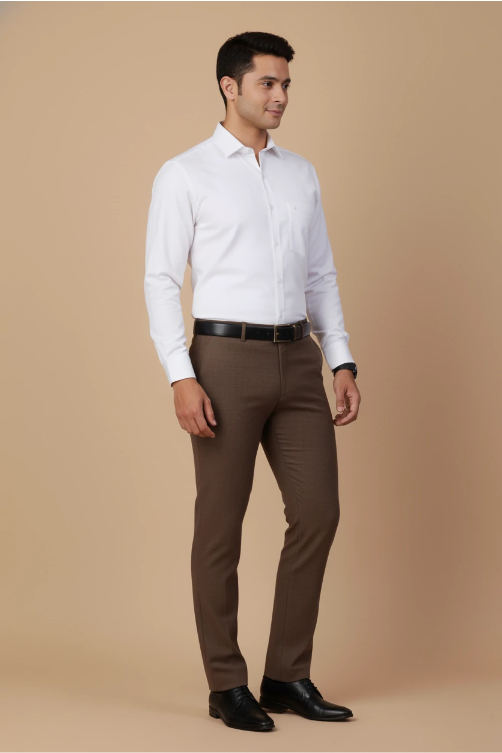 ALLEZ FRANCE – ROOT | Men’s Essential Formal Shirt | Superior Egyptian Giza Cotton | Regular Fit | Full Sleeves