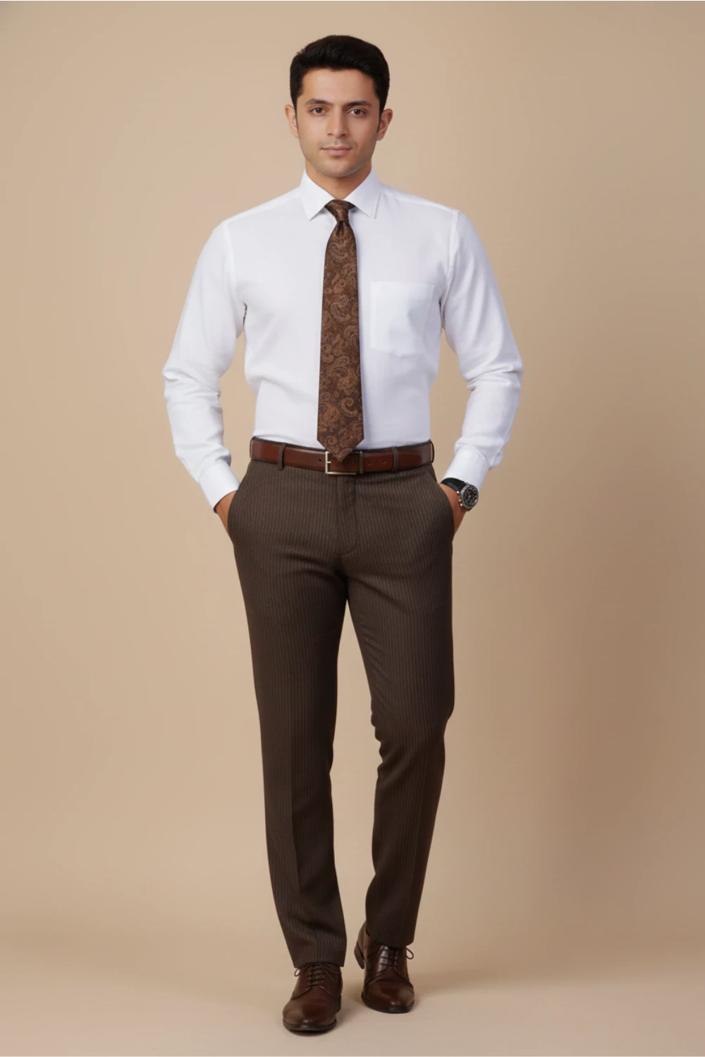 Allez France – LARZ | Men’s 100% European Linen White Shirt | Refined Formalwear | Regular Fit