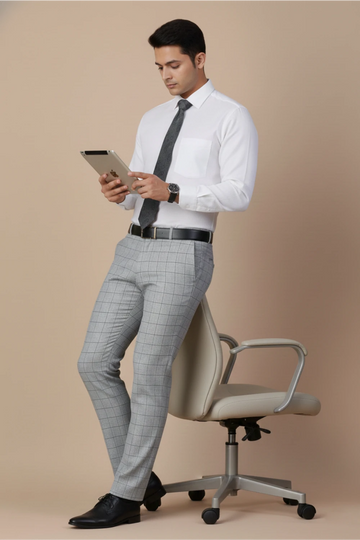 Allez France – RODD | Men’s 100% European Linen White Shirt | Elegant Formalwear | Regular Fit